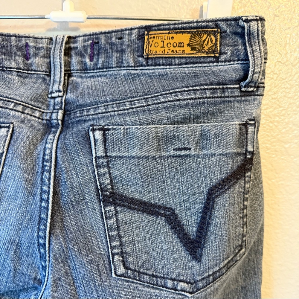 Volcom Women's Faded Blue Skater Jeans